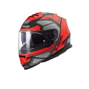 Ls2 Kask Storm Faster Mat Kırmızı Titanium - 2Xl Beden