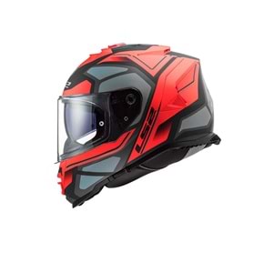 Ls2 Kask Storm Faster Mat Kırmızı Titanium - 2Xl Beden