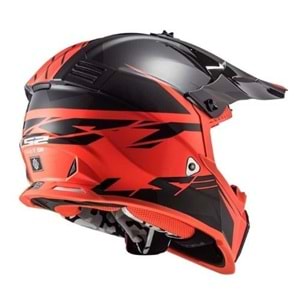 Ls2 Kask Fast Evo Roar Mat Siyah Kırmızı - M Beden