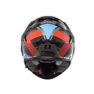 Ls2 Kask Storm Sprinter Mat Siyah Kırmızı Titanium - 2Xl Beden