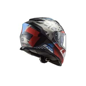 Ls2 Kask Storm Sprinter Mat Siyah Kırmızı Titanium - 2Xl Beden