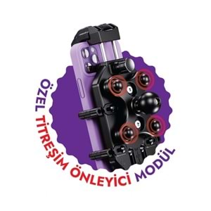 Nukrotech M26 Titreşim Modüllü Telefon Tutucu Gidon/Ayna Bağlantılı