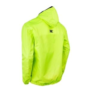 Motosiklet Yağmurluk Korumalı Kapşonlu Neon - XS Beden