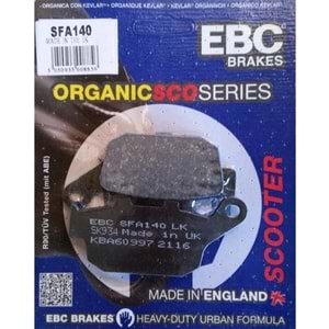 140 EBC Organik Balata Arka Honda Fes 125, 150, CB 250 96-01 (SFA140)