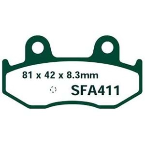 411 EBC ORGANİK BALATA ARKA SUZUKİ AN 400 Burgman 01-06 (SFA411)