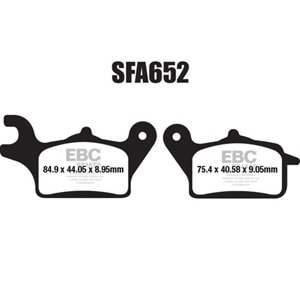 652 EBC ORGANİK BALATA ÖN SOL UYUMLU YAMAHA TRICITY 125 14-18 (SFA652)