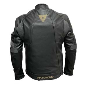 VENOM D2 RACİNG DERİ MEVSİMLİK SİYAH MONT (2XL)