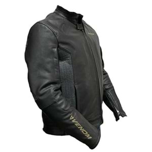 VENOM D2 RACİNG DERİ MEVSİMLİK SİYAH MONT (2XL)