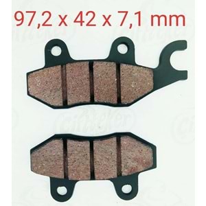 086 DİSK BALATA ÖN İNCE 7 MM SCOOTER 125 150 CC, GT250, GV250, 151RS