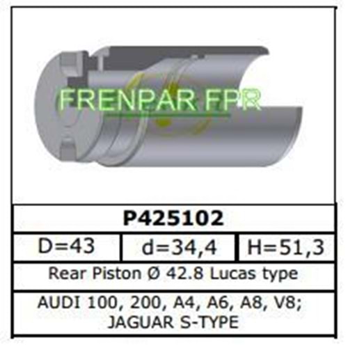 Fren Kaliper Pistonu Arka Audi, Jaguar