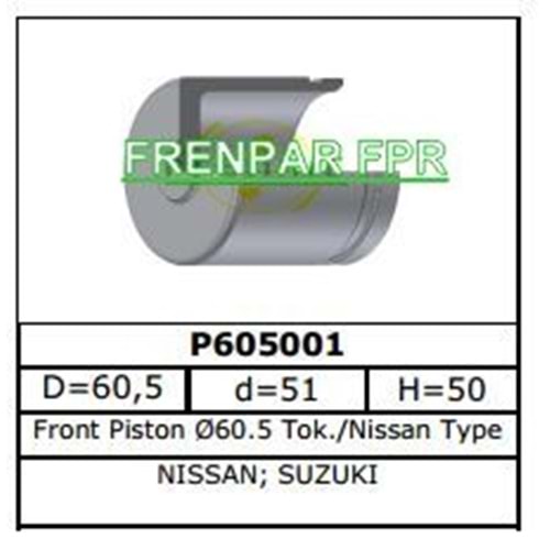 Fren Kaliper Pistonu Ön Nissan D21, Suzuki Grand Vitara, Mitsubishi L200