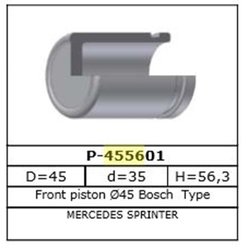 Fren Kaliper Pistonu Ön-Arka Mercedes Sprinter