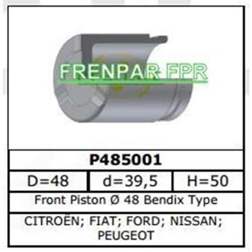 Fren Kaliper Pistonu Citroen, Peugeot, Renault, Fiat, Ford Ön-Arka