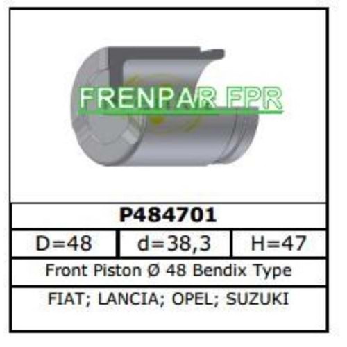 Fren Kaliper Pistonu Ön Fiat, Opel, Suzuki