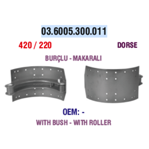 PAPUÇ DORSE 420/220 BURÇLU MAKARALI 4275*