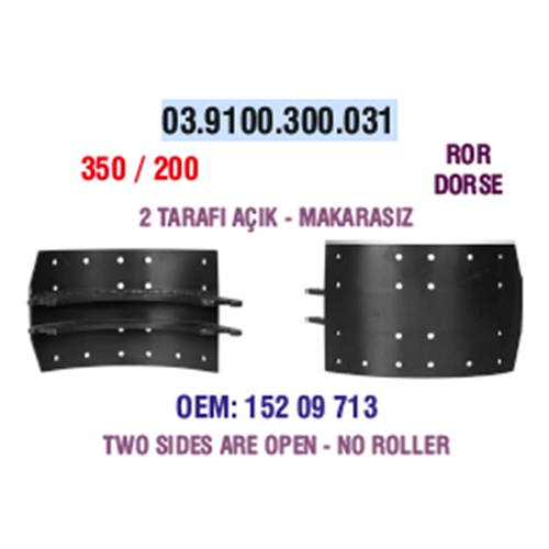 PAPUÇ ROR DORSE HİLAL ÇENELİ MAKARASIZ 350/200
