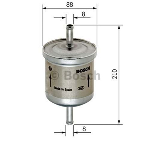 Yakıt Benzin Filtresi Volvo V70, S80, S60, S40 - Bosch