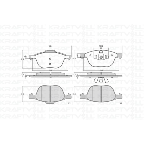 Disk Balata Ford C MAX, Volvo S40, Mazda 3 Ön -