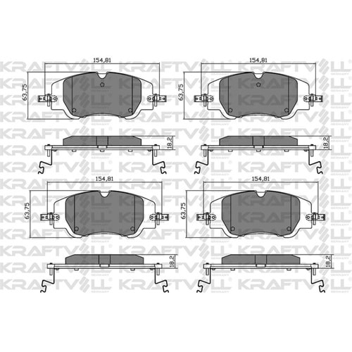 Disk Balata Peugeot, Citroen, Opel Mokka E 19> Ön