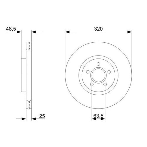 Fren Diski Ford, Volvo - 320 mm -
