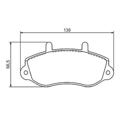 Disk Balata Opel Movano, Renault Master II Ön -