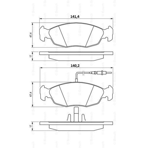 Disk Balata Peugeot 106 I, II, 306, Saxo, X-Sara Ön - SYF
