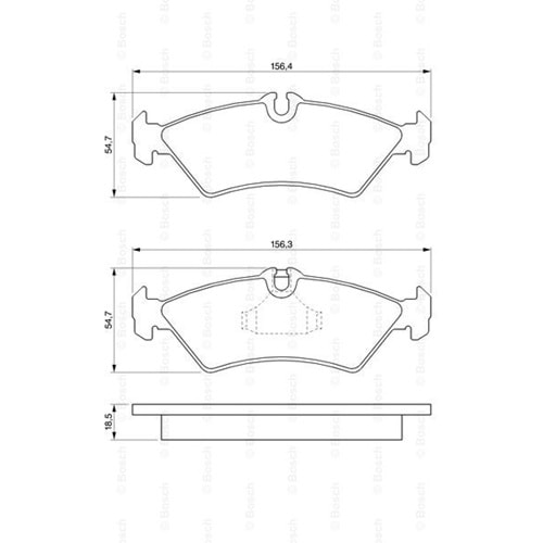 Disk Balata Mercedes Sprinter, Vw LT 28 Arka - Bosch