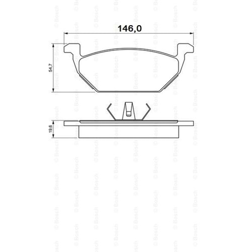 Disk Balata Vw, Seat İbiza, Audi A1 Ön - Bosch