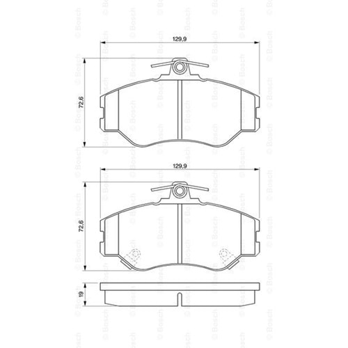 Disk Balata Hyundai H100 Ön - Bosch