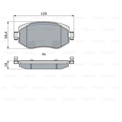 Disk Balata Renault Megane IV Ön - Bosch****************