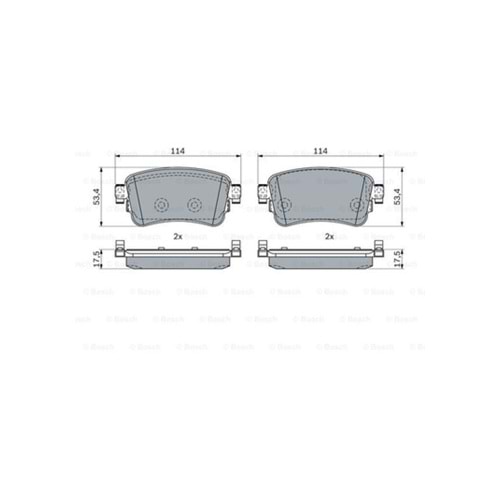 Disk Balata Citroen Jumpy, Peugeot Expert, Toyota Proace Arka - BOSCH