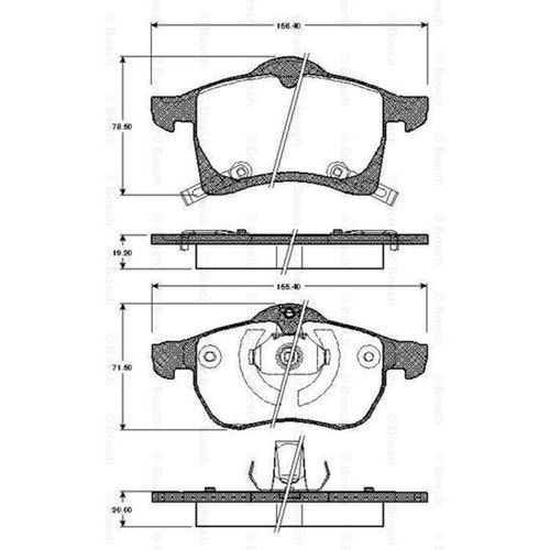 Disk Balata Opel Corsa C, Combo, Astra H Ön - Bosch