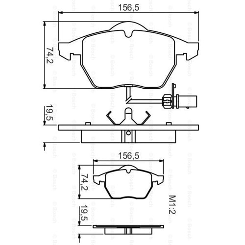 Disk Balata Vw Passat, Audi A6 Ön - Bosch