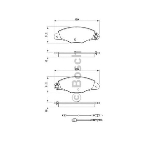 Disk Balata Citroen XANTİA Ön - Bosch