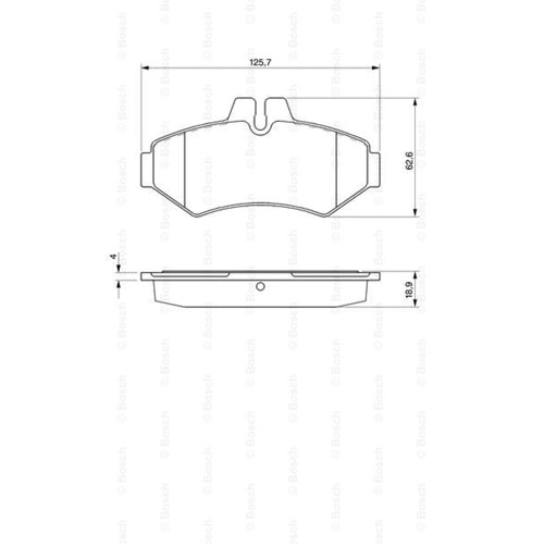 Disk Balata Mercedes G-Serisi, Sprinter, Vw LT 28 Arka - Bosch