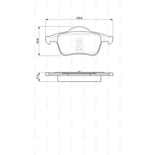 Disk Balata Volvo XC70, V70, S80, S60 Arka - Bosch