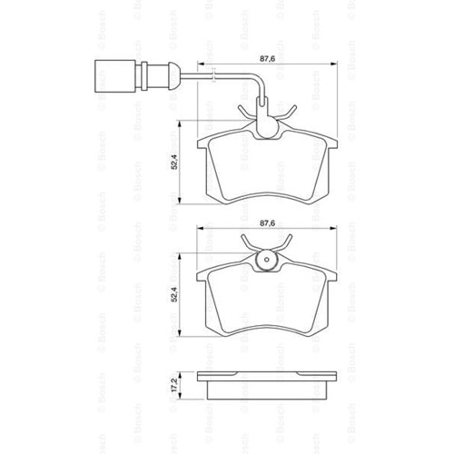 Disk Balata Vw Sharan Fişli Arka - Bosch