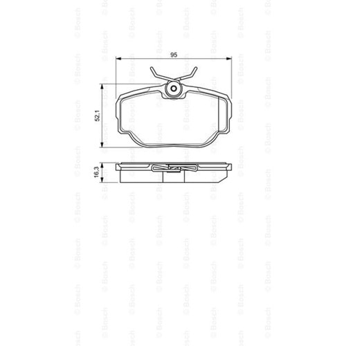 Disk Balata Land Rover Range Rover II, Discovery II Arka - Bosch