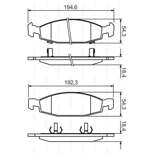 Disk Balata Jeep Grand Cherokee Ön - Bosch