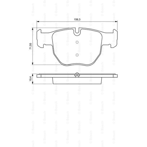 Disk Balata Land Rover, Range Rover III Ön - Bosch
