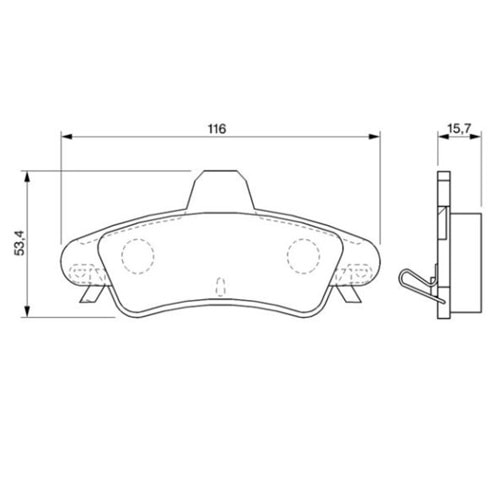 Disk Balata Ford Mondeo Arka - Bosch