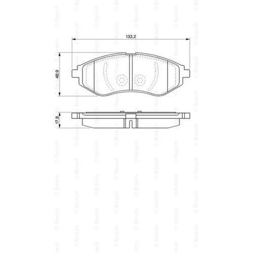 Disk Balata Chevrolet Aveo, Daiwoo Kalos Ön - Bosch