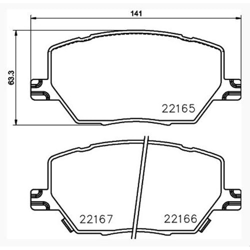 Disk Balata Fiat 500X 1.4, Jeep Renegade Ön - Bosch