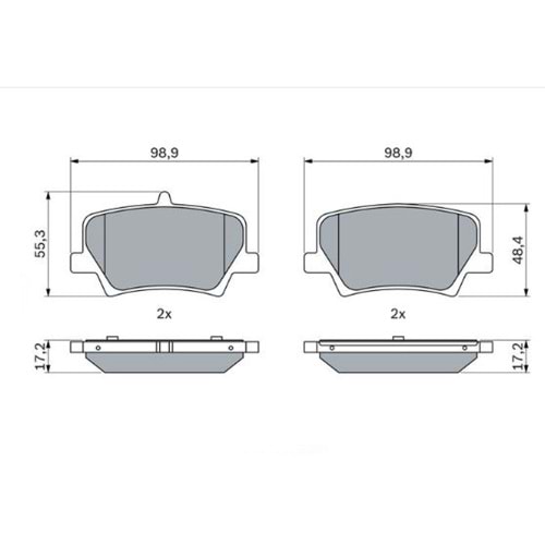 Disk Balata Volvo XC 40 Arka - BOSCH