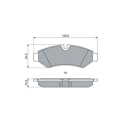 Disk Balata Mercedes Sprinter 3.5 Ton 907, 910 Arka