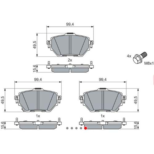 Disk Balata Toyota Corolla 1.6 1.8 Hibrit, Yaris Cross Ön - Bosch