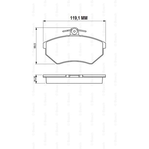 Disk Balata Vw Seat İbiza II, Cordoba Ön - Bosch