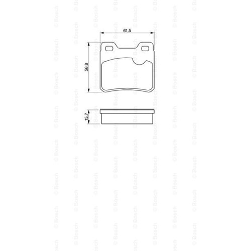 Disk Balata Opel Vectra, Calibra A/B Arka - Bosch