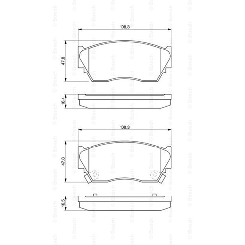 Disk Balata Nissan Sunny Ön - Bosch