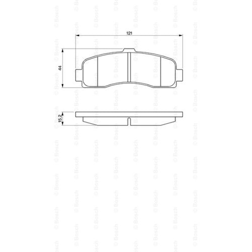 Disk Balata Nissan Micra II Ön - Bosch